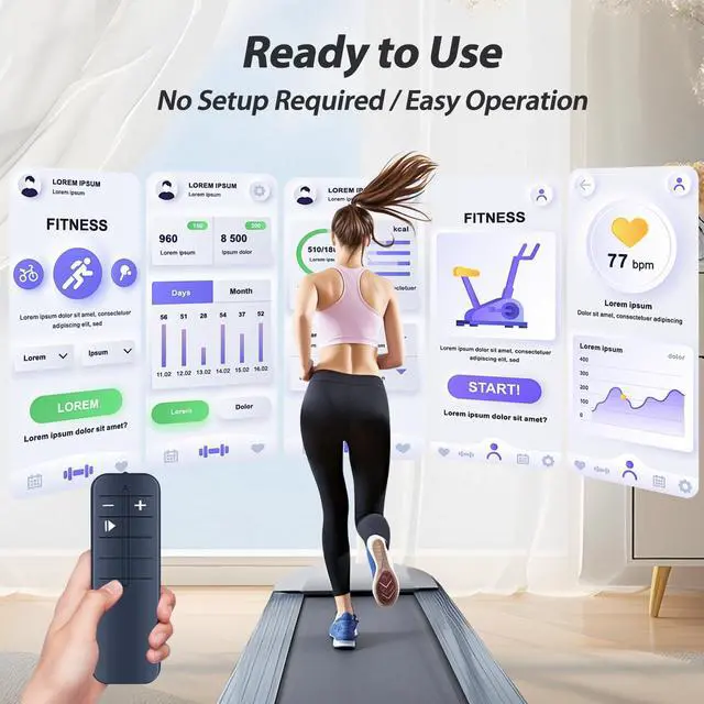 Alt view image 3 of 7 - New Treadmill Replacement Remote Control fit for XBD Walking Pad Under Desk Treadmill 480J-A 480J-B