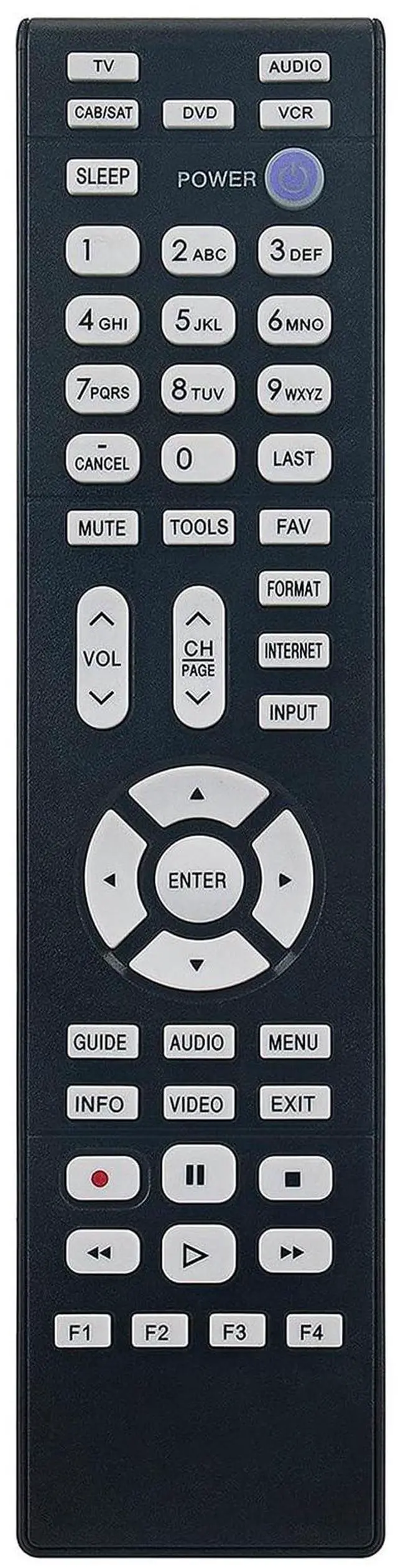 Main image of 290P187020 Replace Remote Control fit for Mitsubishi TV LT-40164 LT-46164 | WD-60738 WD-65738 WD-65838 LT-55154 LT-55164 LT-55265 LT-46265 WD-73738 WD-73838 WD-82738 WD-82838 290P187A20 290P187B20