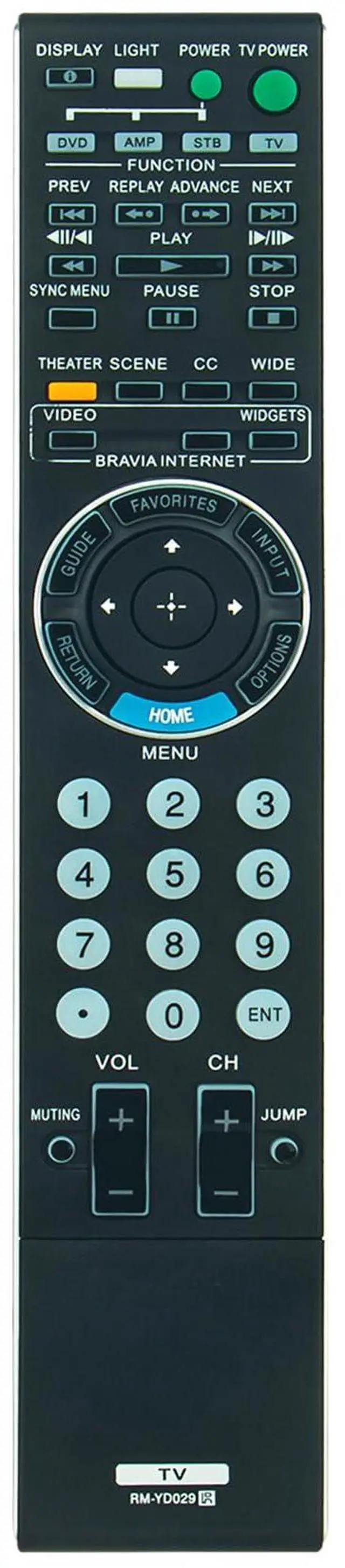 Main image of RM-YD029 Replacement Remote Control Applicable for Sony Bravia TV | KDL-40Z5100 KDL-46XBR10 KDL-46Z5100 KDL-52XBR10 KDL-52Z5100 KDL40Z5100 KDL46XBR10 KDL46Z5100 KDL52XBR10 KDL52Z5100