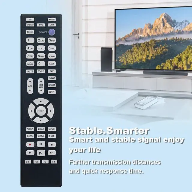 Alt view image 6 of 7 - 290P187020 Replace Remote Control fit for Mitsubishi TV LT-40164 LT-46164 | WD-60738 WD-65738 WD-65838 LT-55154 LT-55164 LT-55265 LT-46265 WD-73738 WD-73838 WD-82738 WD-82838 290P187A20 290P187B20