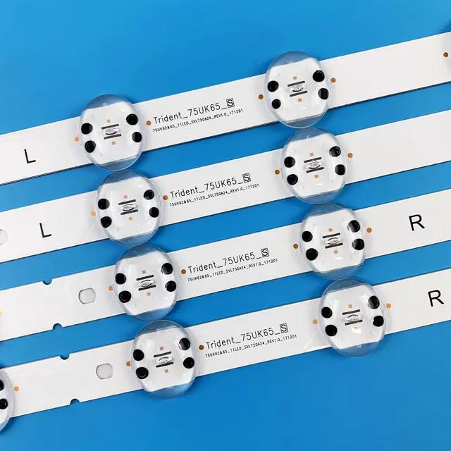 Alt view image 3 of 6 - 5 Pieces LED Backlight Strips for LG 75'' TV 75UM7570PUD 75UM7570AUE 75UK6190PUB 75UK6570PUB 75UK6570AUA SSC_75UK62&65_11LED_SVL750A24_REV1.0
