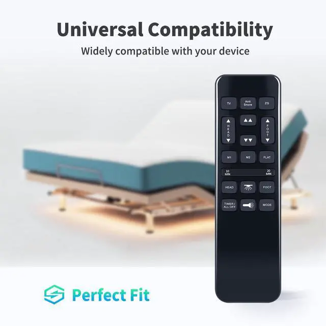 Alt view image 4 of 7 - HJH55 RemoteforWayfair Sleep,Bedtech,Richmat,iFlex,Mattress Firm Bed | Easy pairing,forNU203,BT-3000, Kingsdown Delight Motion TrueMotion 1000,TM1000 Sierrasleep By Ashley M9X842,iFlex470/600/3000