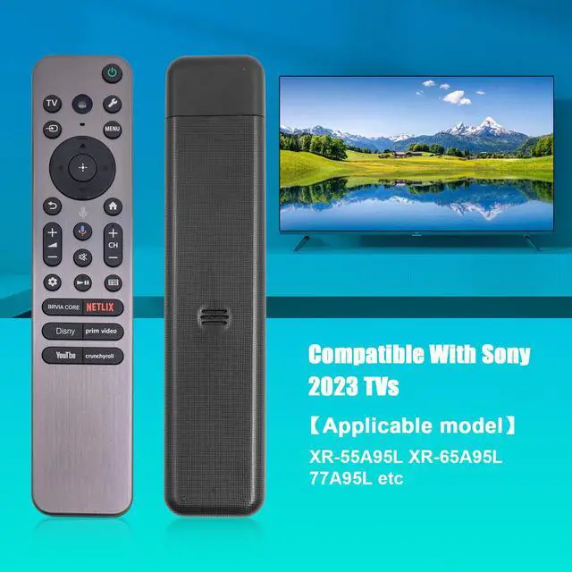 Alt view image 2 of 6 - RMF-TX910U Voice Remote Replacement for Most Sony 2023 2024 Bravia TVs, Includes Voice, Backlight, Beep Locator Function and Metal Case, Compatible with Sony a80l a95l XR-55A95L, XR-65A95L, 77A95L