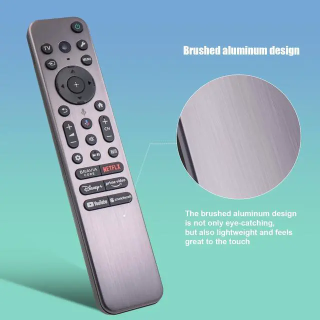 Alt view image 6 of 6 - RMF-TX910U Voice Remote Replacement for Most Sony 2023 2024 Bravia TVs, Includes Voice, Backlight, Beep Locator Function and Metal Case, Compatible with Sony a80l a95l XR-55A95L, XR-65A95L, 77A95L