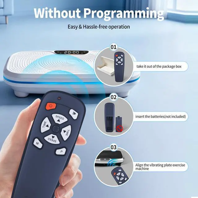 Alt view image 3 of 7 - Vibration Plate Replacement Remote Control for ADVENOR/EILISON/ROTAI/FEIERDUN/PowerFit Vibration Plate Exercise Machine, Black