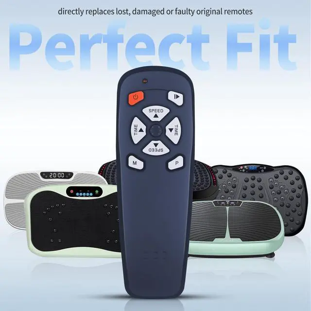 Alt view image 2 of 7 - Vibration Plate Replacement Remote Control for ADVENOR/EILISON/ROTAI/FEIERDUN/PowerFit Vibration Plate Exercise Machine, Black