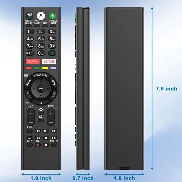 Alt view image 5 of 7 - Voice Remote Control for Sony TV Remote Replacement, for All Sony Bravia XR/XBR/KD/K Series Smart TVs 2016-2026 | Built-in Voice