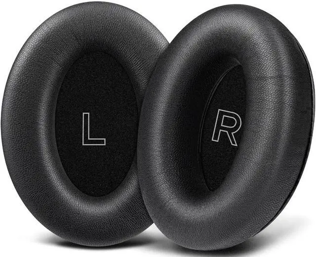 Main image of Lambskin Earpads for Bose A30 Aviation Headphones - Black | Not Fit Bose Aviation (A20/X A10) Headphones