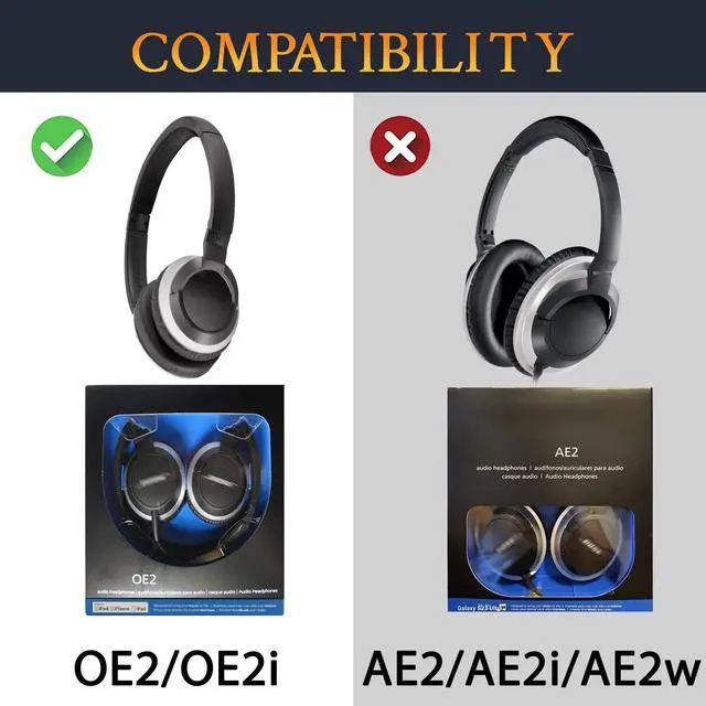 Alt view image 3 of 7 - Headband for Bose OE2/OE2i, SoundTrue OE On-Ear Headphones, Replacement Headstrap Pad Repair Part - Black