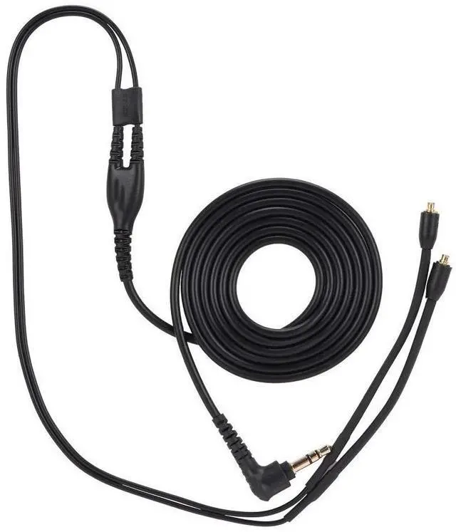 Main image of MMCX Replacement Headphone Cable, TPE Headphone Extension Cable with 3.5mm Plug for se215 se425 se535 se846 ue900(Black Without mic)