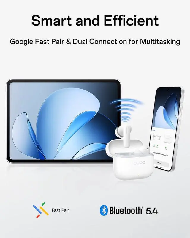 Alt view image 6 of 7 - Enco Buds3 Pro True Wireless Earbuds, Bluetooth 5.4 in-Ear Headphones Stereo, Clear Vocals, Deep Bass, 54H Playtime, 12.4mm Dynamic Driver, Personalized Equalizer, IP55, White