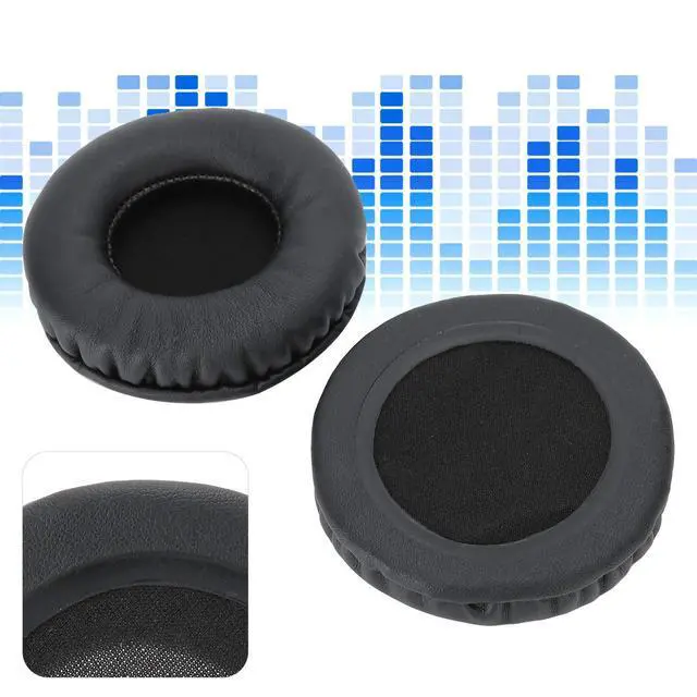 Alt view image 5 of 6 - Foam Ear Pad Replacement Cushions, 75MM/3.0in Headphone Universal Ear Cushions Replacement Headset Noise Reduction Foam Ear Pads Covers Black