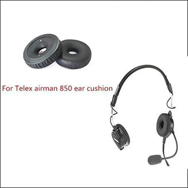 Alt view image 7 of 7 - Replacement Ear Cushions Ear Seals Learther Ear Pads Compatible with Telex Airman 850 + ANR Pilot Aviation Headset 800456-020
