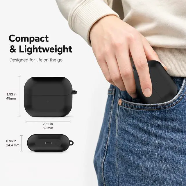 Alt view image 6 of 7 - Replacement Charging Case for Samsung Galaxy Buds3 FE (R420), Type-C Charger Case with LED Indicator & Pairing Function (No Earbuds Included)