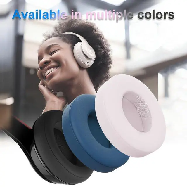 Alt view image 7 of 7 - Replacement Ear Pads for Beats Solo 4 On-Ear Headphone, Black | Solo 4 Ear Pads for Beats Solo4 Headphone