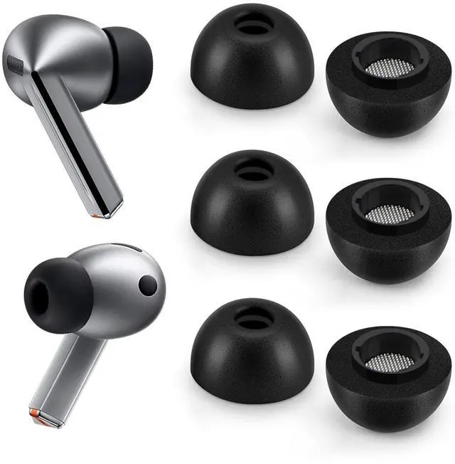 Main image of Foam Ear Tips for Samsung Galaxy Buds3 Pro - Ultimate Comfort and Unshakeable Fit with Memory Foam Earbud Tips, Earbud Replacement Tips for Galaxy Buds 3 Pro - L
