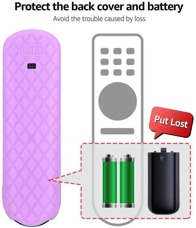 Alt view image 7 of 7 - Remote Cover for Xumo TV Remote, Silicone Case for Pioneer Element Hisense XUMO Remote Control Protector, Glow in The Dark (Pink)