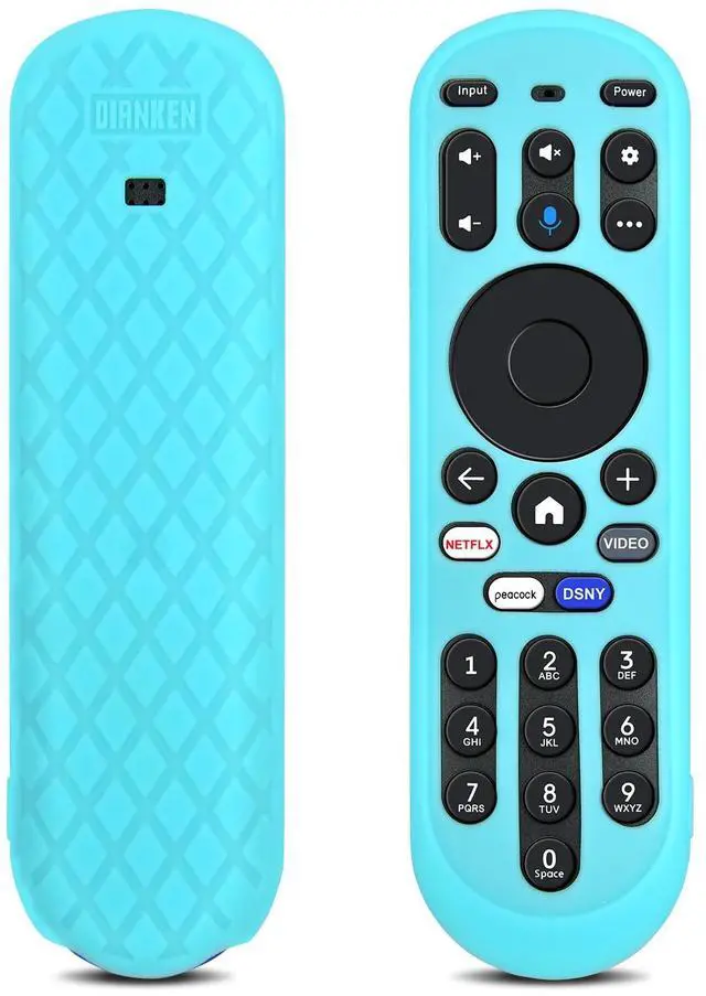Main image of Remote Cover for Xumo TV Remote Silicone Case for Pioneer Element Hisense XUMO Remote Control Protector, Glow in The Dark (Blue)