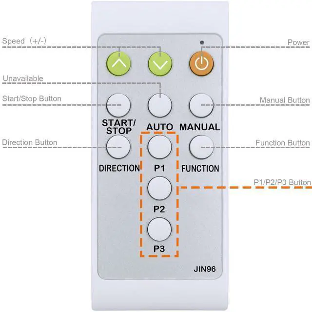 Alt view image 3 of 7 - Replacement Remote Control for Ellipse Electric Elliptical Machine Under Desk, Same with The Right One in The Item Picture, with Oversized Buttons