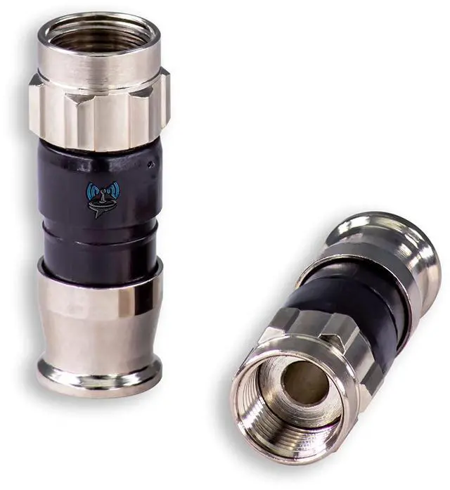 Main image of Indoor/Outdoor Fittings Coaxial Connectors for RG-59 Coax Cables Pack of 10 Pcs