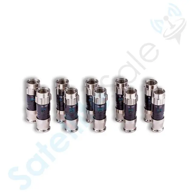 Alt view image 5 of 6 - Indoor/Outdoor Fittings Coaxial Connectors for RG-59 Coax Cables Pack of 10 Pcs