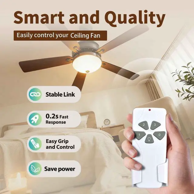 Alt view image 2 of 7 - Replacement Remote Control for Westinghouse 7787000 Ceiling Fan and Light | with Wall Mount Bracket