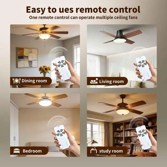Alt view image 7 of 7 - Replacement Remote Control for Westinghouse 7787000 Ceiling Fan and Light | with Wall Mount Bracket