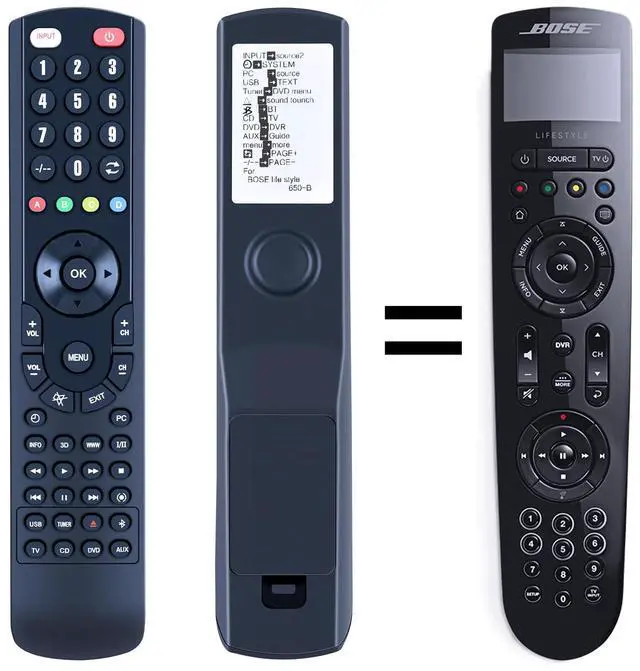 Main image of New Replacement Remote Control for Bose Lifestyle 650/600/550 Media Center 743877-0010