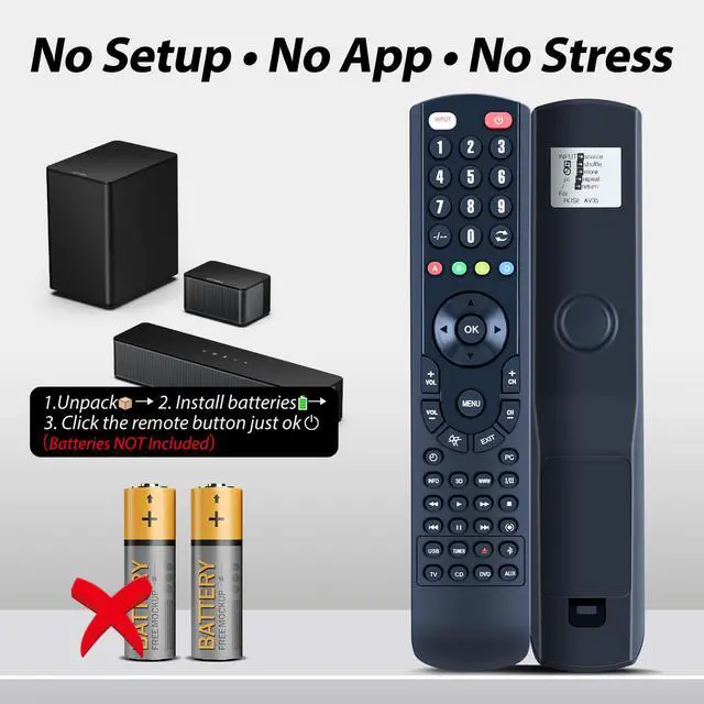 Alt view image 7 of 7 - RC-X35L Replacement Remote for Bose Lifestyle 650/600/550 Media Center | For Bose 743877-0010 Replacement Soundbar Remote Control