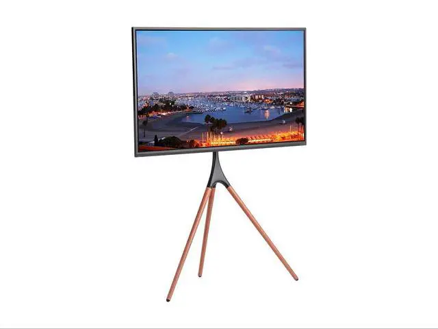 Alt view image 5 of 6 - Premium Fixed TV Tripod Stand for 45" to 65" TVs up to 70.4lbs, Max VESA 400x600