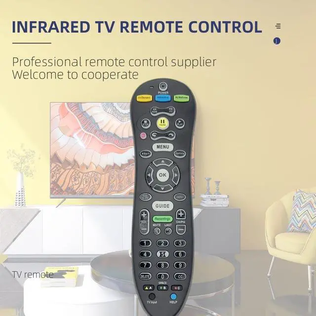 Alt view image 3 of 6 - (2-Pack) Replacement for ATT S30-S1B Remote Control Compatible with U-Verse Uverse Receiver | Multi-Function Digital Controls