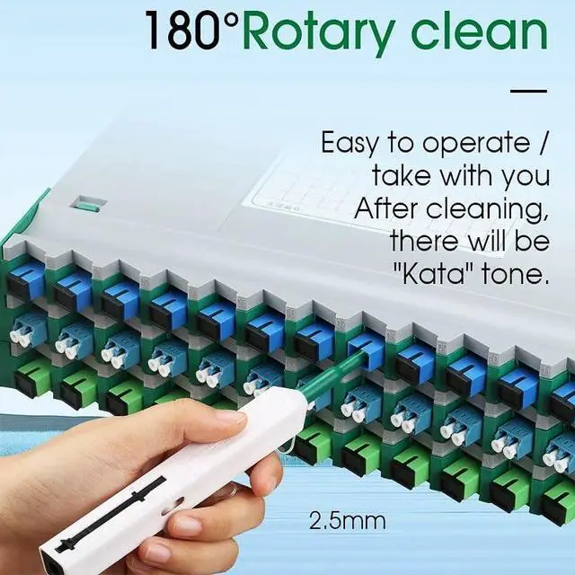 Alt view image 3 of 6 - Fiber Optic Cleaning Pen,2PCS Fiber Optic Cleaner Pen for 2.5mm Ferrules SC,FC,ST,SC/APC and FC/APC,800+ Clean Times