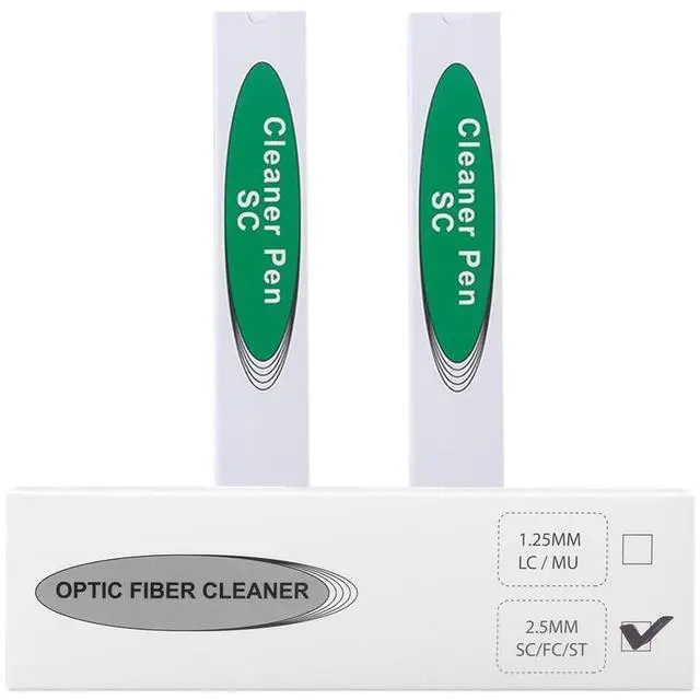 Main image of Fiber Optic Cleaning Pen,2PCS Fiber Optic Cleaner Pen for 2.5mm Ferrules SC,FC,ST,SC/APC and FC/APC,800+ Clean Times