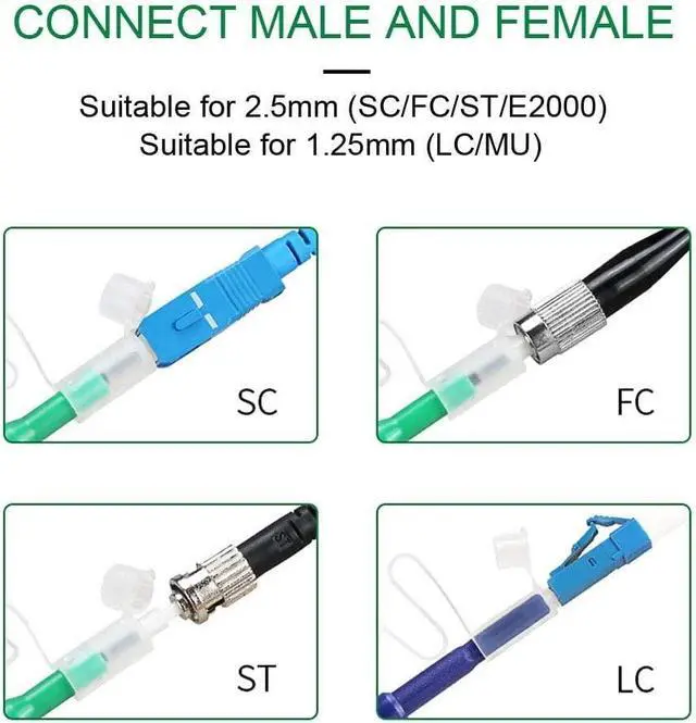 Alt view image 5 of 6 - Fiber Optic Cleaning Pen,2PCS Fiber Optic Cleaner Pen for 2.5mm Ferrules SC,FC,ST,SC/APC and FC/APC,800+ Clean Times