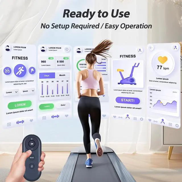 Alt view image 5 of 7 - New Walking Pad Replacement Remote Control fit for HiFast 3 in 1 Foldable Under Desk Treadmills S8HF-WM06