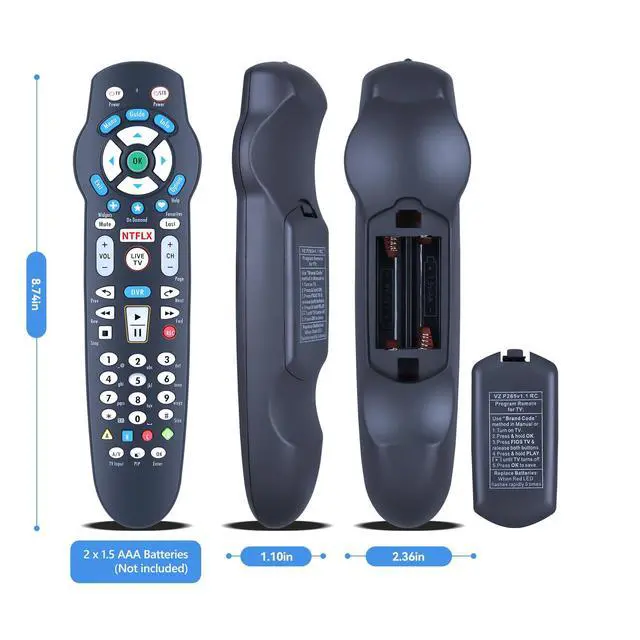 Alt view image 6 of 6 - Replacement Remote Control Compatible with Frontier Fios P265V3.1 Formerly Verizon RC2655101/02B