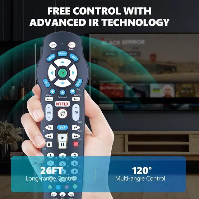 Alt view image 5 of 6 - Replacement Remote Control Compatible with Frontier Fios P265V3.1 Formerly Verizon RC2655101/02B