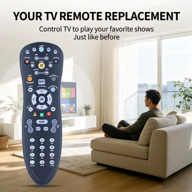 Alt view image 2 of 7 - Replacement Remote for AT&T U-Verse S10-S4 S10-S1 S10-S2 S10-S3 Digital TV DVR Receiver Cable Box C1-517609733288 CYB UG-R31111, for Frontier MXV4