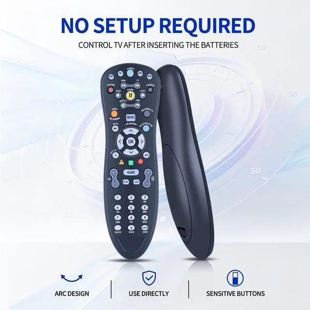 Alt view image 3 of 7 - Replacement Remote for AT&T U-Verse S10-S4 S10-S1 S10-S2 S10-S3 Digital TV DVR Receiver Cable Box C1-517609733288 CYB UG-R31111, for Frontier MXV4