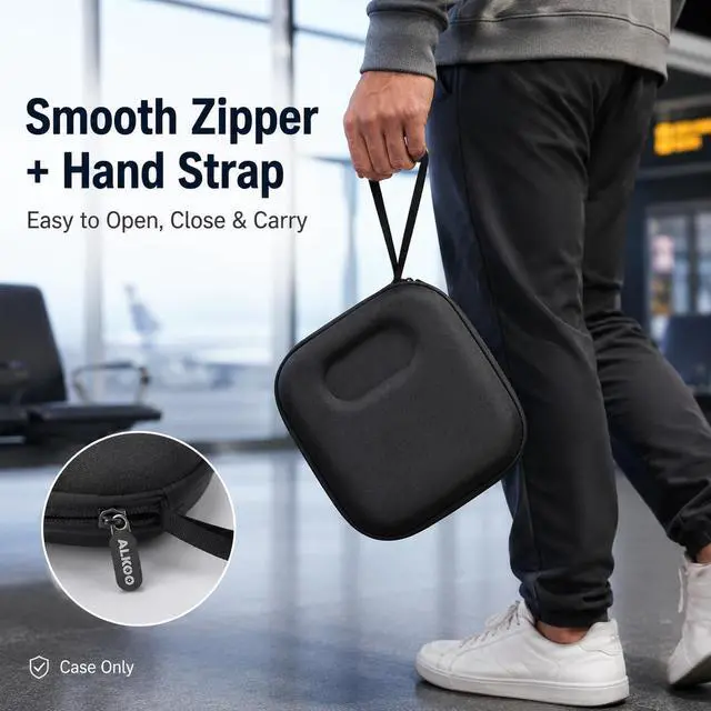 Alt view image 5 of 7 - Hard Headphone Case for Sony WH-CH720N/ for JBL Tune 720BT | Fits for TOZO HT2, for JBL Tune 510BT/770NC, for Sony WH-CH520/WH-1000XM4, for BERIBES and for KVIDIO, Black, Case Only