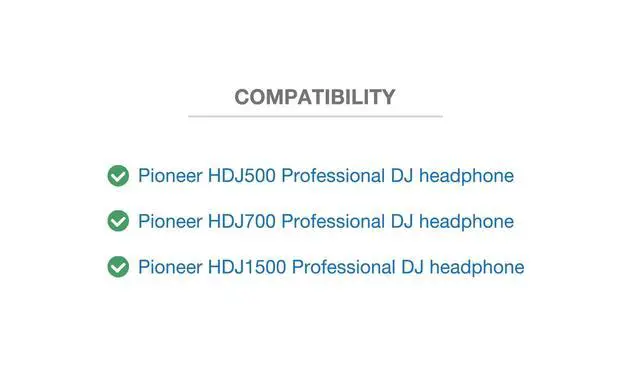 Alt view image 2 of 6 - Audio DJ Headphone Cable Cord Line Plug Compatible with Pioneer HDJ500 HDJ700 HDJ1500 HDJ 500 700 1500 Headset Extended Coiled Spring Dj Wire