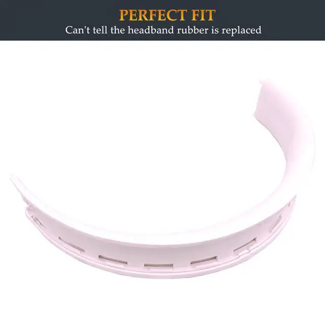 Alt view image 4 of 7 - Beat Solo 4 Headband Rubber Same as the Stock Headband Cushion Repair Kit Replacement Part Compatible with Beats Solo 4 and Solo 3 (A1796) Headphones (Cloud Pink)