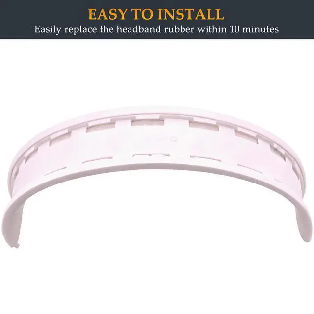 Alt view image 5 of 7 - Beat Solo 4 Headband Rubber Same as the Stock Headband Cushion Repair Kit Replacement Part Compatible with Beats Solo 4 and Solo 3 (A1796) Headphones (Cloud Pink)