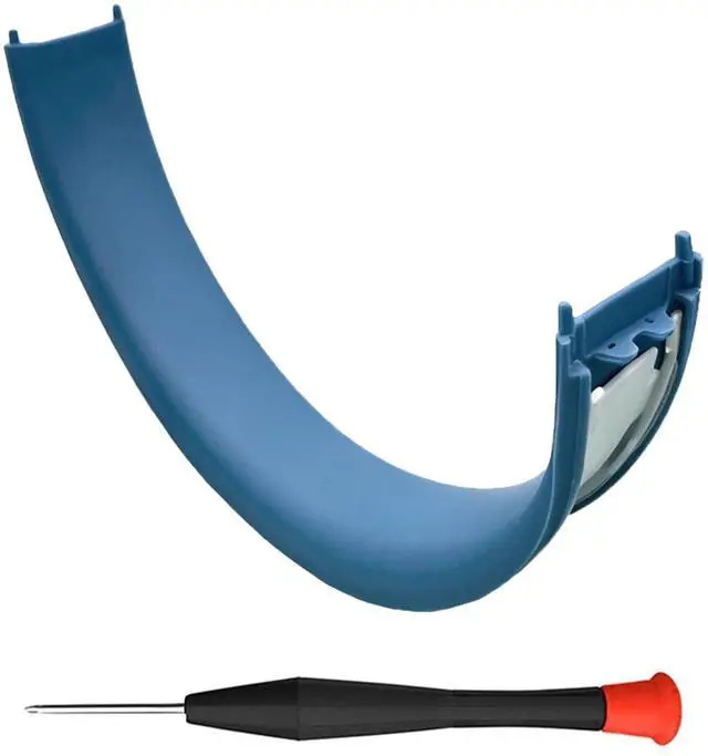 Main image of Beat Solo 4 Headband Cushion Same as the Stock Headband Rubber Replacement Part Repair Kit Compatible with Beats Solo 4 and Solo 3 (A1796) Headphones (Slate Blue)