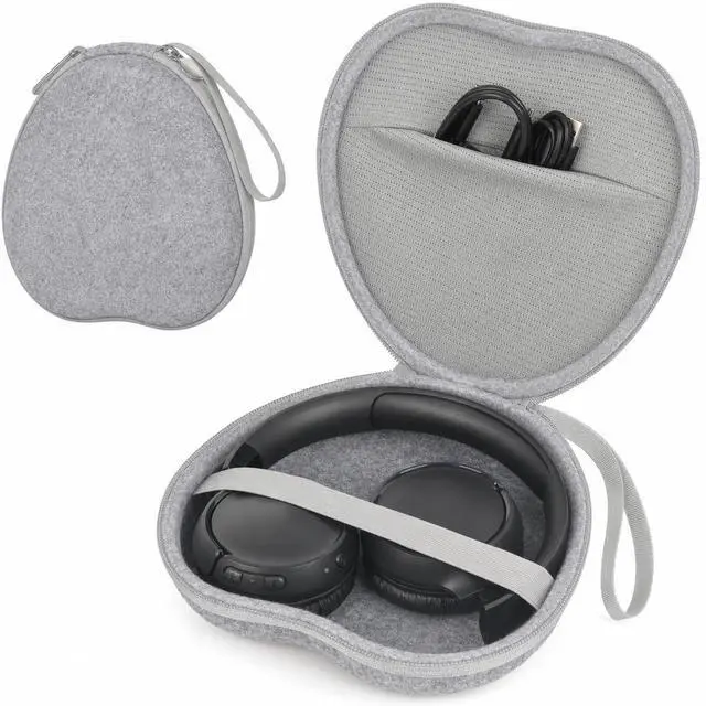 Main image of Bluetooth Wireless Headphone Case Compatible with JBL for KVIDIO for TOZO | for Uliptz for Glynzak for Soundcore Noise Cancelling Over-Ear Headphones Storage Holder - Box only (Grey)