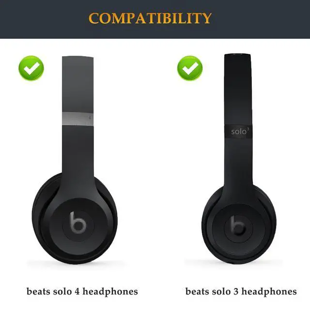 Alt view image 2 of 7 - Beat Solo 4 Headband Rubber Same as the Stock Headband Cushion Replacement Part Repair Kit Compatible with Beats Solo 4 and Solo 3 (A1796) Headphones (Black)