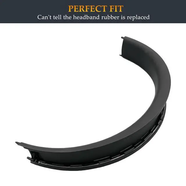 Alt view image 4 of 7 - Beat Solo 4 Headband Rubber Same as the Stock Headband Cushion Replacement Part Repair Kit Compatible with Beats Solo 4 and Solo 3 (A1796) Headphones (Black)