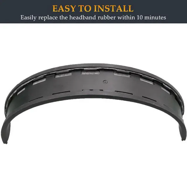 Alt view image 5 of 7 - Beat Solo 4 Headband Rubber Same as the Stock Headband Cushion Replacement Part Repair Kit Compatible with Beats Solo 4 and Solo 3 (A1796) Headphones (Black)