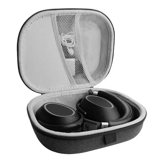Alt view image 3 of 6 - Shield Headphones Case Compatible with Sennheiser PXC 550-II Wireless, PXC 550, PXC 480, Replacement Hard Shell Travel Carrying Bag with Cable Storage (Dark Grey)