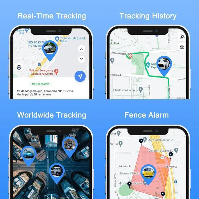 Alt view image 3 of 7 - GPS Tracker Vehicle - 4G LTE Real-Time GPS Tracking Device for Cars/Trucks, 7500mAh Battery, Worldwide Coverage, App Alerts, Subscription Required